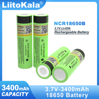 LiitoKala Original NCR18650B 3.7v 3400mAh 18650 Lithium Rechargeable Battery 4.2v For Flashlight batteries