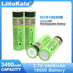 LiitoKala oryginalny NCR18650B 3.7v 3400mAh 18650 akumulator litowy 4.2v do baterii latarki