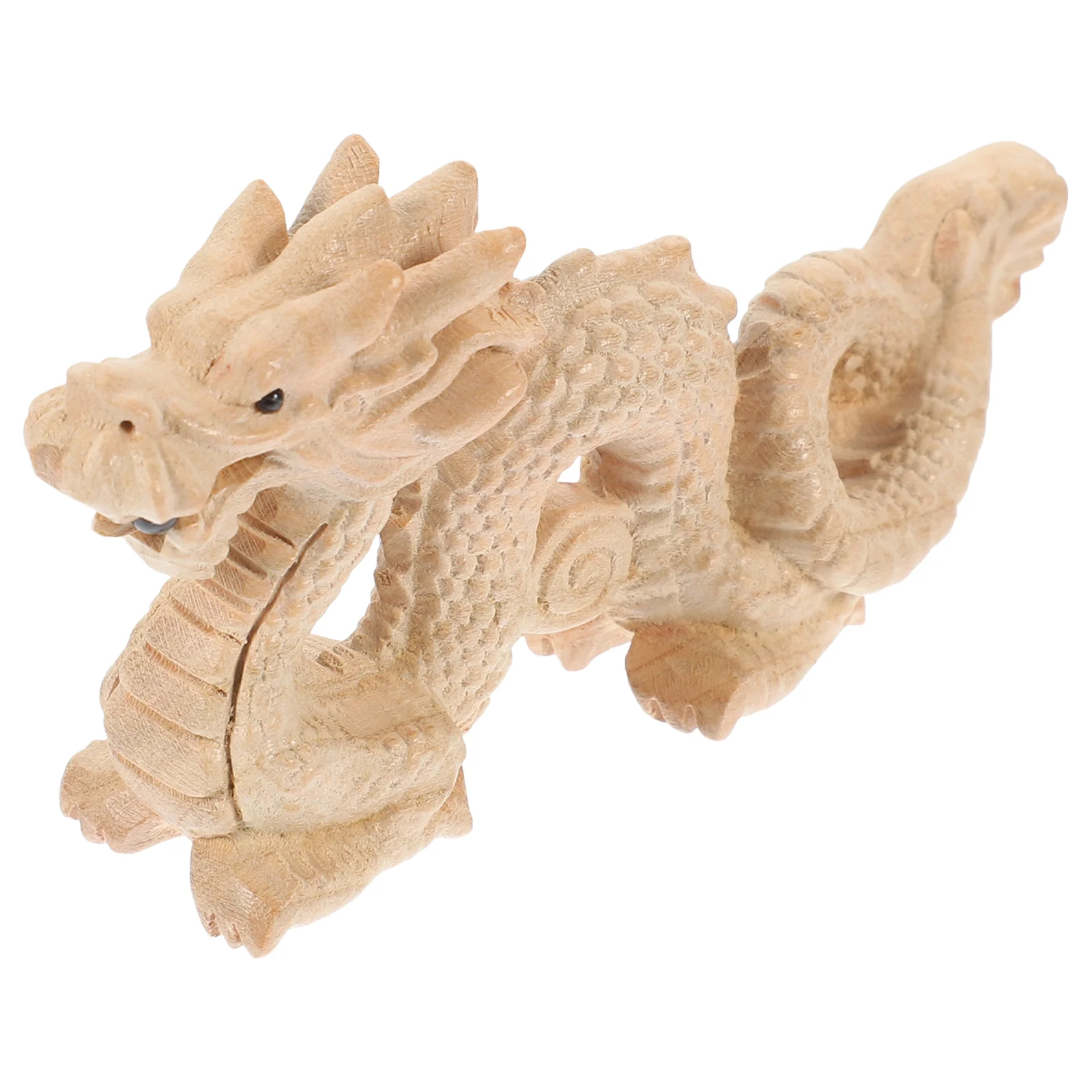 

Dragon Ornament Decorate Wood Craft Decorations Gift Model Table Statue Wooden Tea Pet Sculpture Adornment Chinese Office