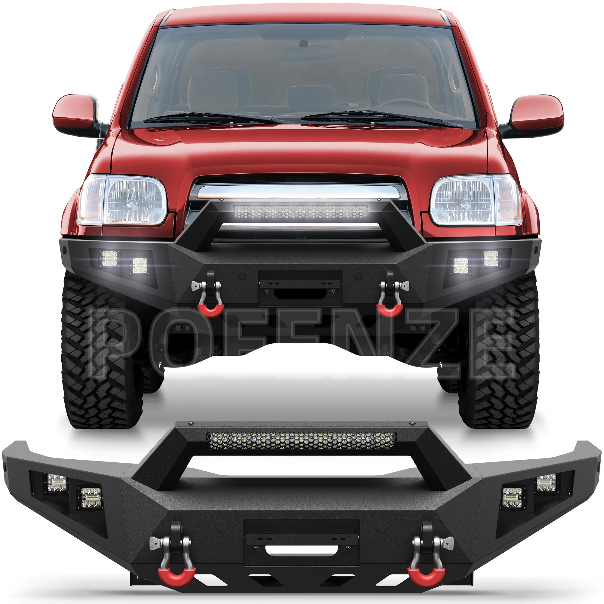 

2000-2006 Tundra Front Bumper, Full Width Offroad Bumper, 4X4 Off-road Vehicle Modification Accessories