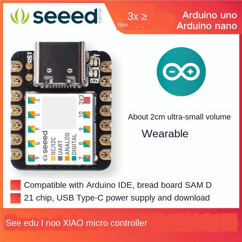 Arduino Nano/Uno Mainboard Seeeduo Xiao Development Board Microcontroller Pro Mini