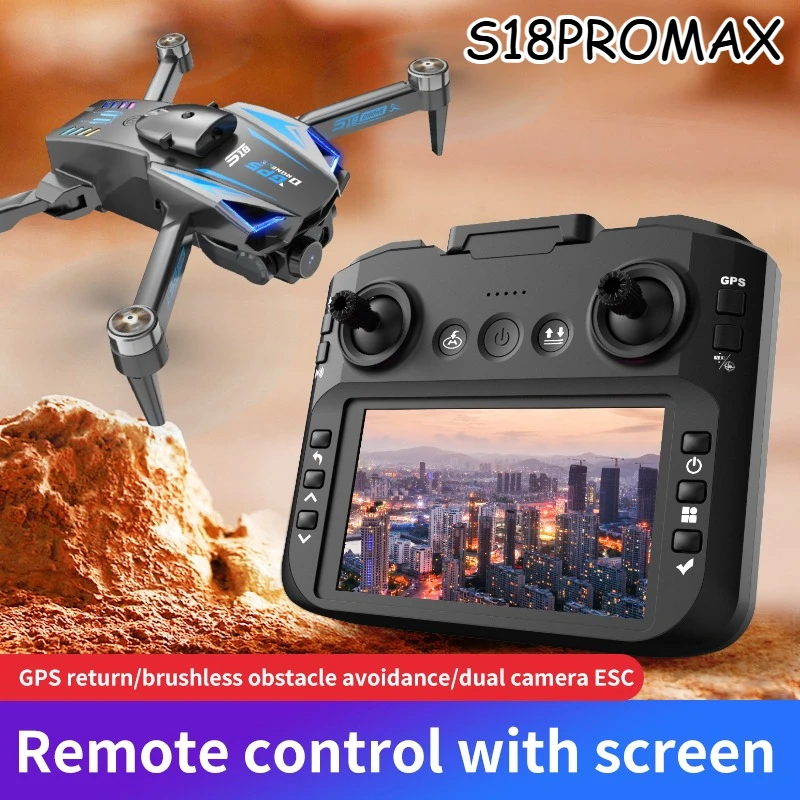 

LED Equipped with a 4.5-inch display screen GPS for precise positioning one click return low battery lost contact return S18PRO