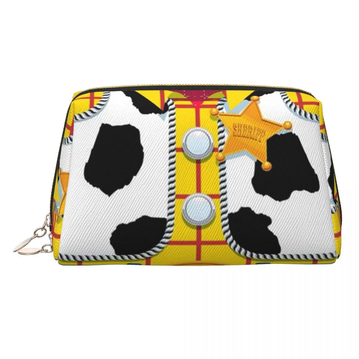 

Custom Toy Story Woody's Sheriff Makeup Bag for Women Travel Cosmetic Organizer Kawaii Storage Toiletry Bags