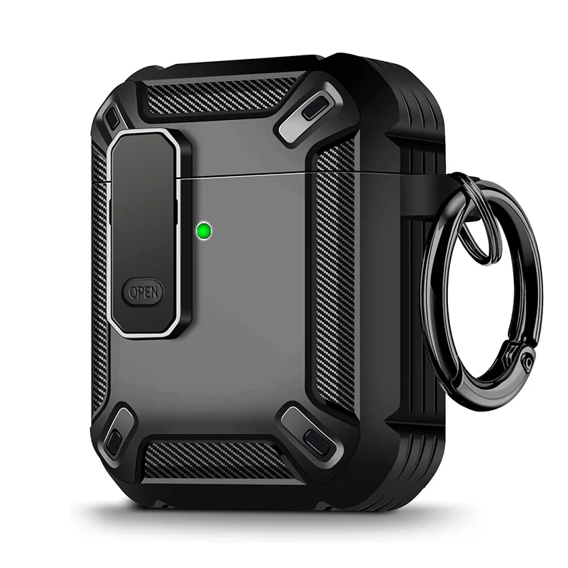 Switch Earphone Case For Airpods Pro 2 3 Case Armor Cover Anti-Scratch Shockproof Comprehensive Protection Fiber Texture Cover