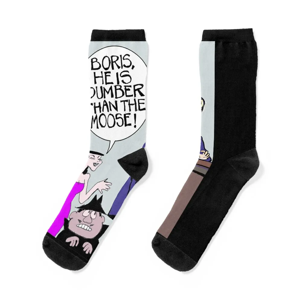 

Funny Gifts For Donald Boris And Natasha Long Gift For Fans Socks Antiskid soccer loose warm winter hiking Boy Socks Women's