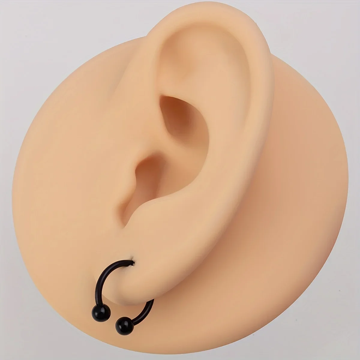 1 قطعة حدوة الحصان الملونة الأنف الدائري مجموعة الاكريليك الشفاه الحاجب التجنيب الحاجز ثقب الغضروف أقراط لون عشوائي 16 جرام 8 مللي متر #4