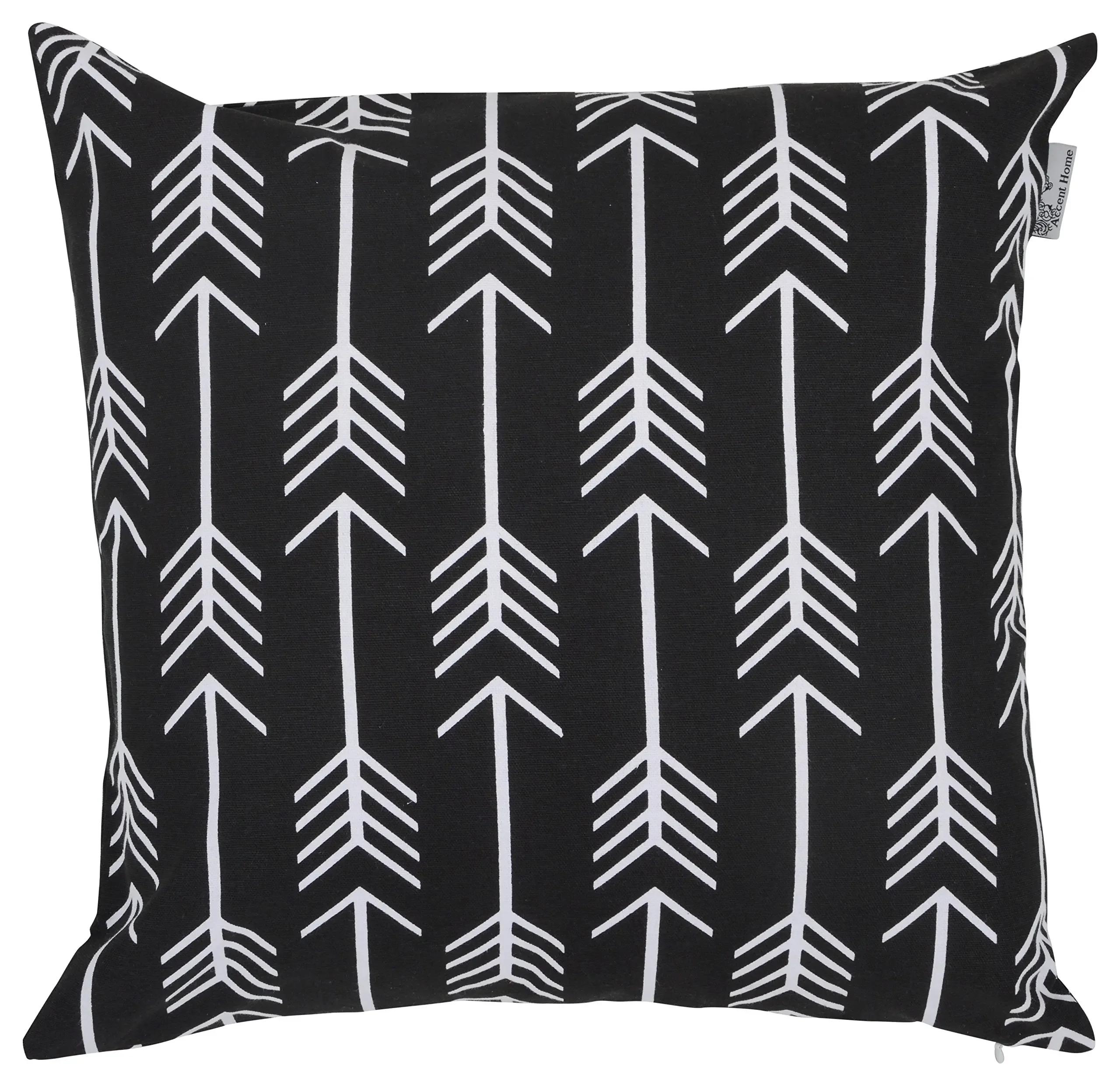 White geometric arrow black linen pillowcase sofa cushion cover home decoration can be customized for you 40x40 50x50 60x60