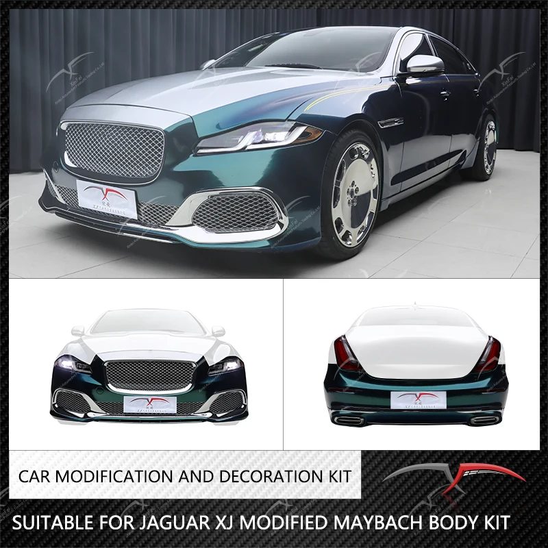 Suitable for Jaguar XJ modified Maybach bumper front bumper rear bumper carbon fiber car exterior decoration accessories