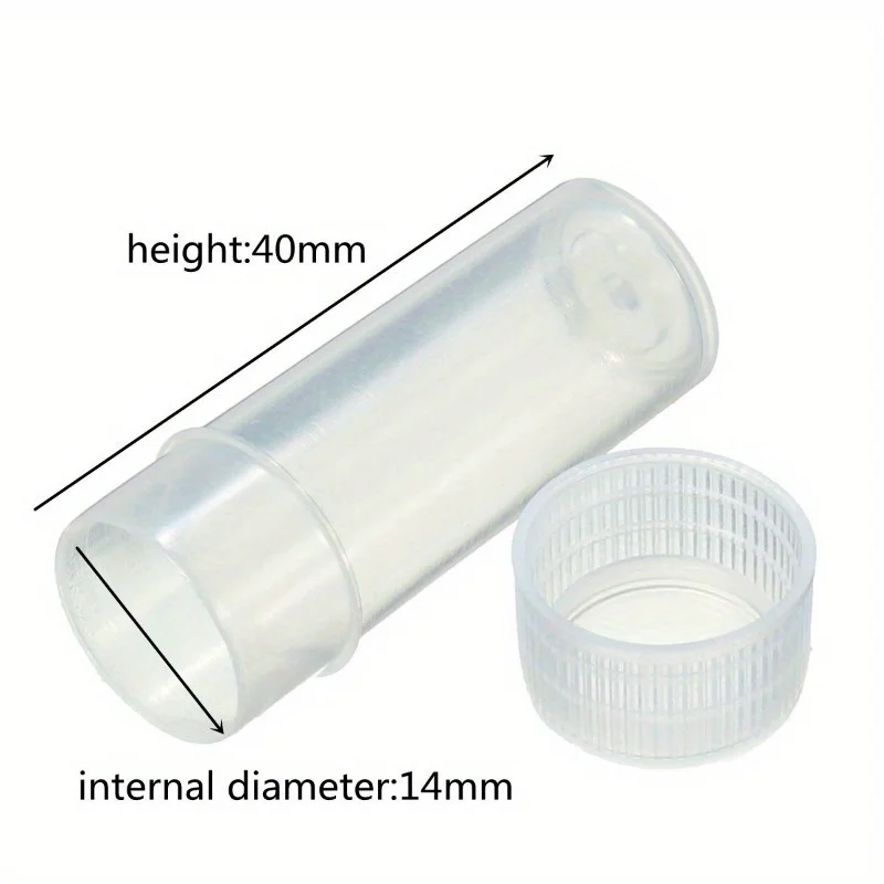 20pcs 5ml Plastic Test Tubes Vials Sample Container Powder Craft Screw Cap Bottles