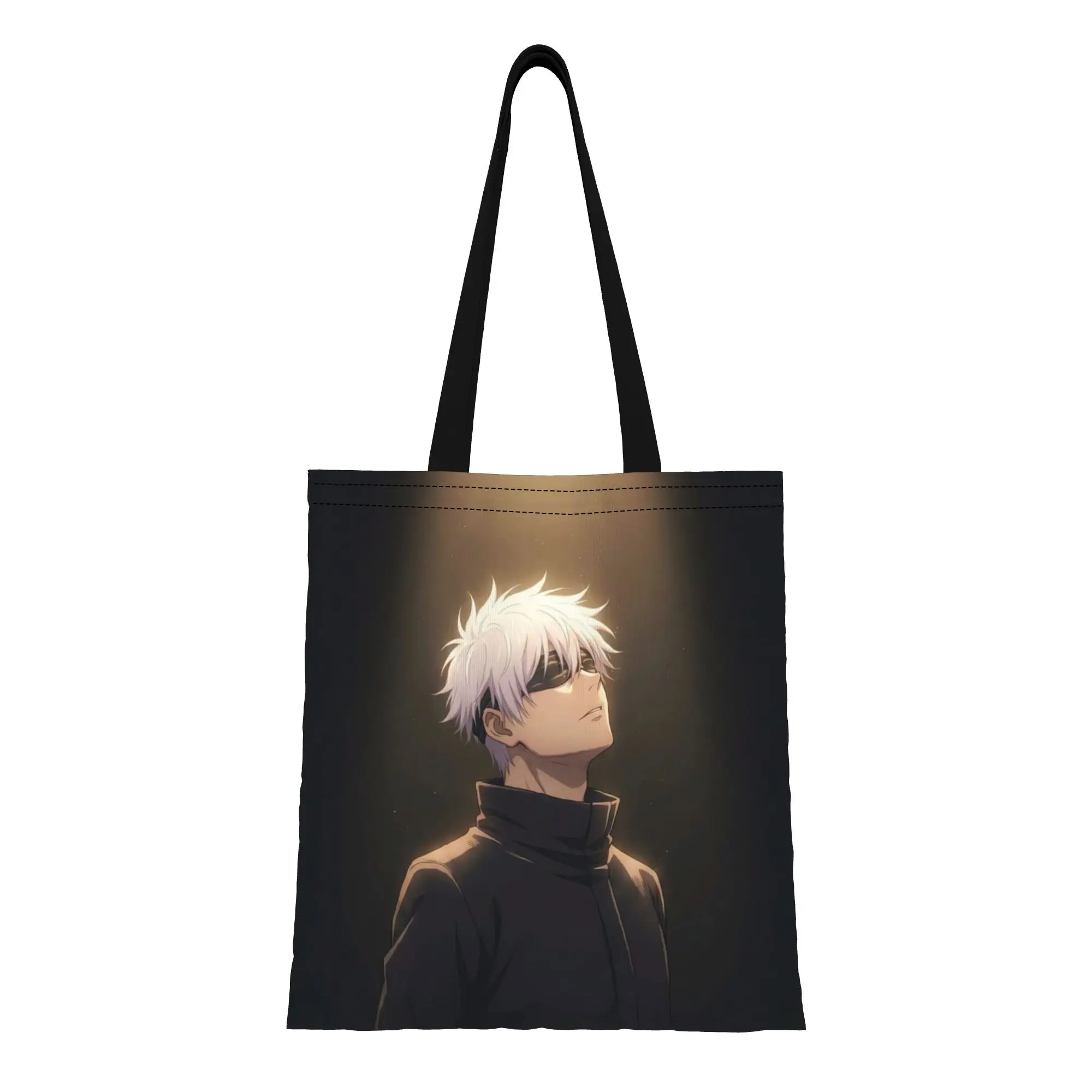 

Сумка-тоут из холщовой ткани «Отряд волшебников» по мотивам «Дзюдзюцу Кайсен» к началу учебного года, идеально подходит для покупок, женская сумка с верхней ручкой