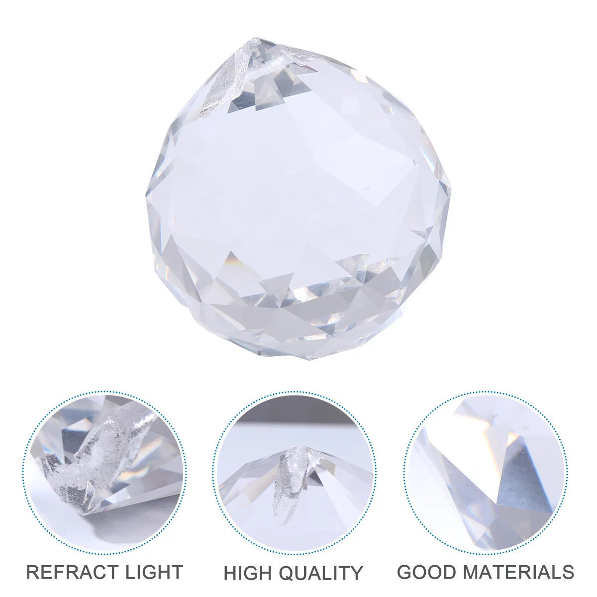 80 مللي متر كريستال الكرة قلادة الثريا حساسة معلقة كرات متعددة الاستخدام الزفاف زينة عيد الميلاد فنغ شوي مكتب المنزل