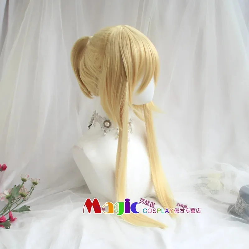 

2025 yiyi 2 Types Anime For All Time Alkaid Cosplay Wig Yellow Heat Resistant Synthetic Wigs Halloween