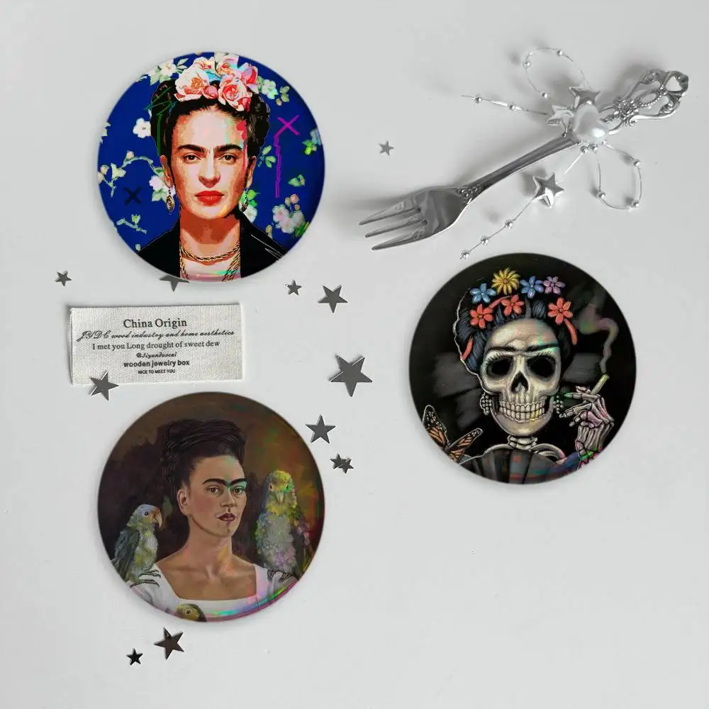 F-Frida-s K-Kahlo-g Art Brooches Cartoon Badge Pins Backpack Hat Accessories Friend Gift