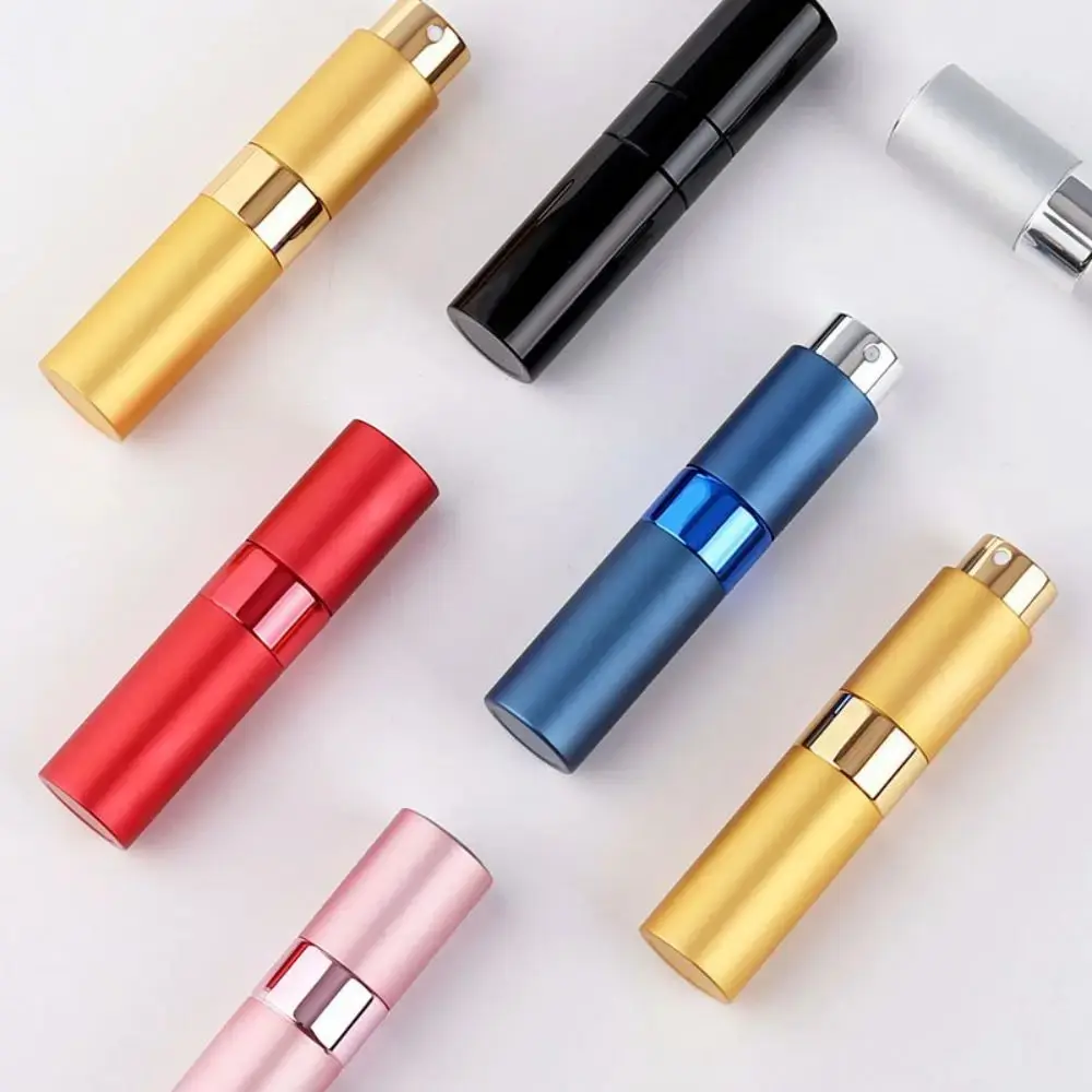 Perfume Dispenser Bottle Rotating Retractable Water Milk Portable Dispensing Spray Bottle Travel Combination Empty Bottle