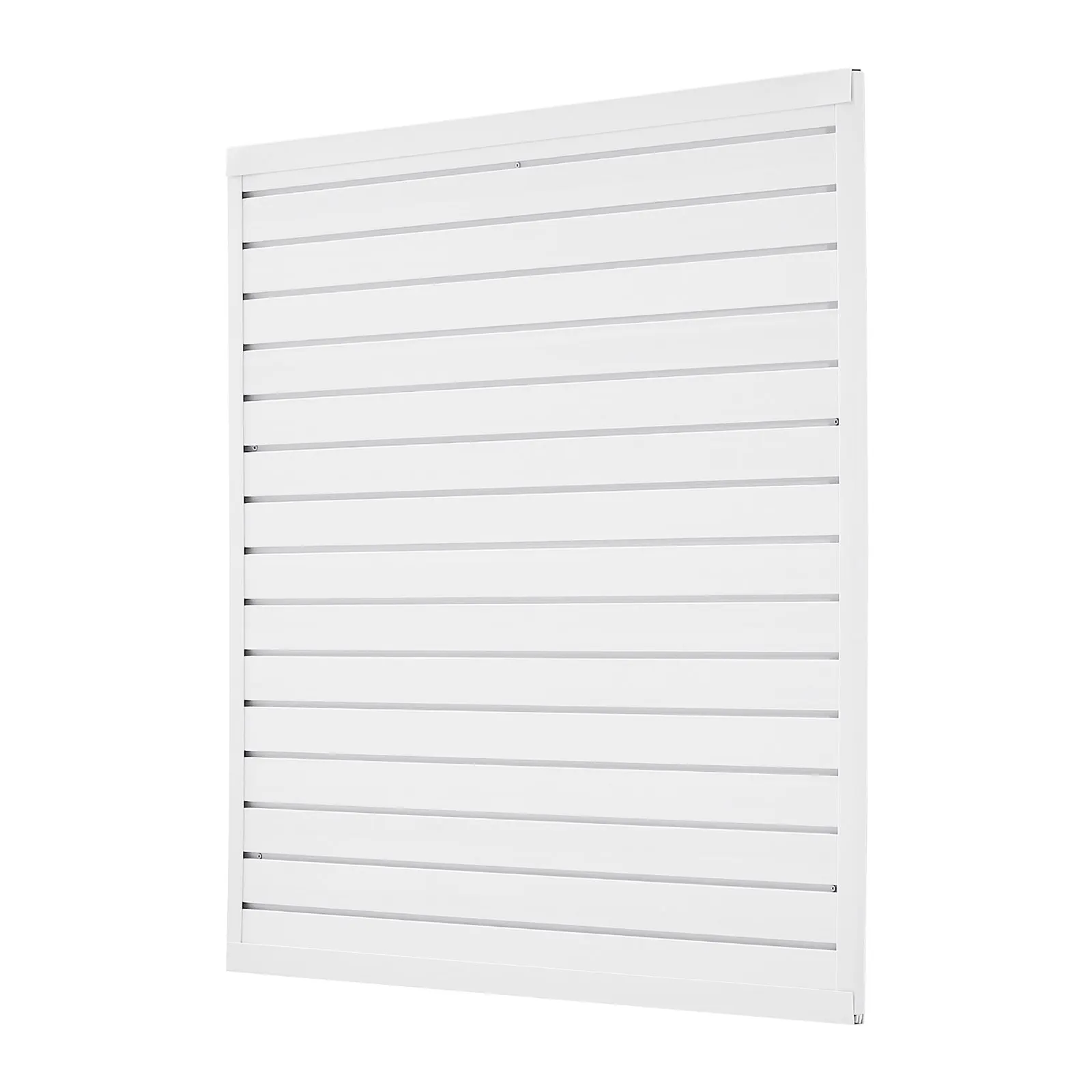 

Панели для стеллажной системы Slatwall, 4 x 4 фута, ПВХ, для гаража, с модульной конструкцией, белые, легко устанавливаемые, регулируемые.