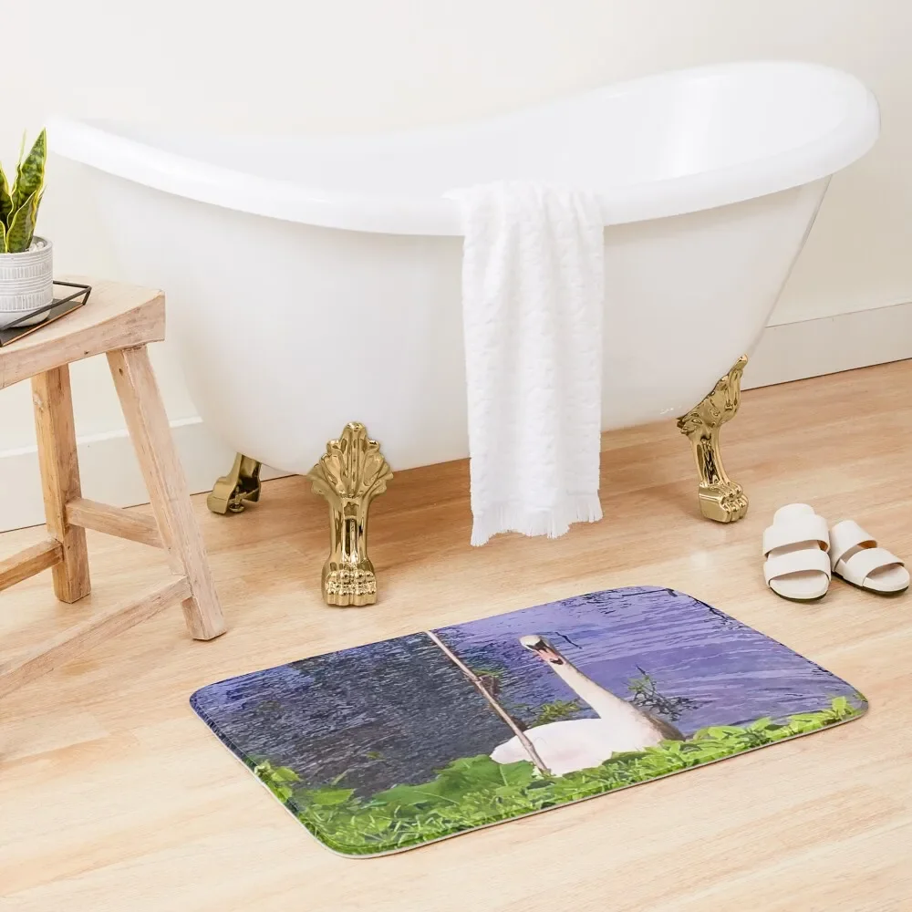 

Swan by the river Bath Mat Room Carpet Bathroom Floors Mat