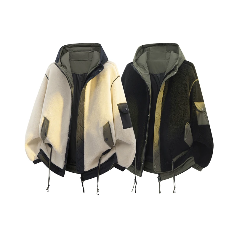 

Корейская версия, высококачественная утолщенная хлопковая куртка на флисовой подкладке для мужчин, зимнее ветрозащитное теплое повседневное пальто, одинаковые пальто для пар