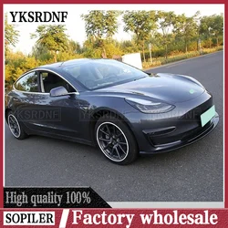 ABS 3-stage Front Bumper Lip Spoiler Bumper Lip Spoiler For Tesla Model 3 Sedan 4-door 2016 2017 2018