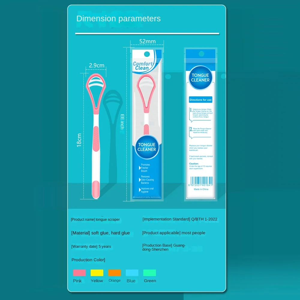 Doppelseitiger weicher Silikon Zungen schaber Zungen reiniger Bürste frischer Atem Reinigung beschichtete Zungen zahnbürste Mundpflege werkzeuge