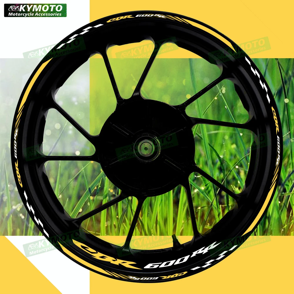 

Светоотражающие наклейки для мотоциклов Honda CBR600RR CBR 600RR, 17-дюймовые наклейки на передние и задние диски, аксессуары для обтекателей, украшение