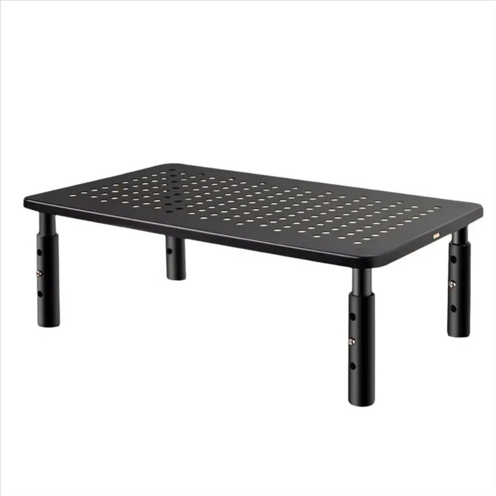 

3 Height Adjustable Computer Monitor Stand Metal Storage Drawer Monitor Height Adjustment Stand Increase Height Portable