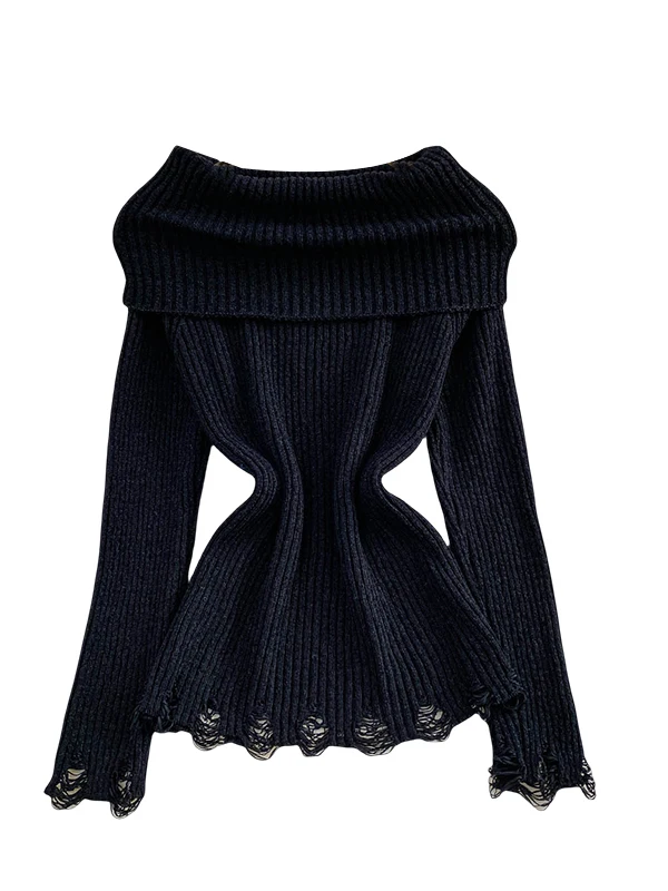 سترة نسائية محبوكة ذات ملمس عالي الجودة مقاس صغير قابلة للتنحيف ذات مظهر واحد سترة منسوجة بطبقة أساسية