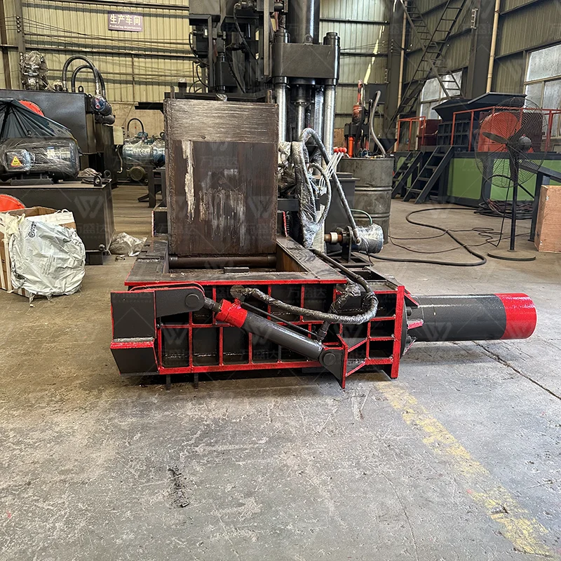 

Hydraulic Scrap Metal Baling Press Machine with Conveyor for Steel Wire Compactor Heavy Duty Custom