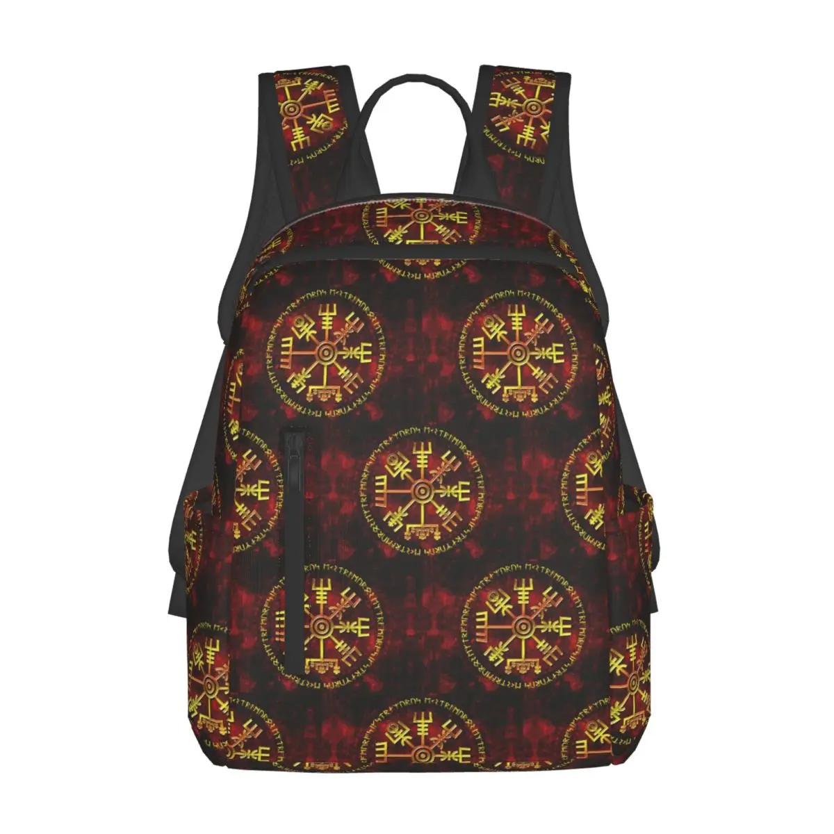 Viking Odin Valknut Runes Backpack Daypack Large Capacity Kids BookBag School Bag Shoulder Bags for Men Women