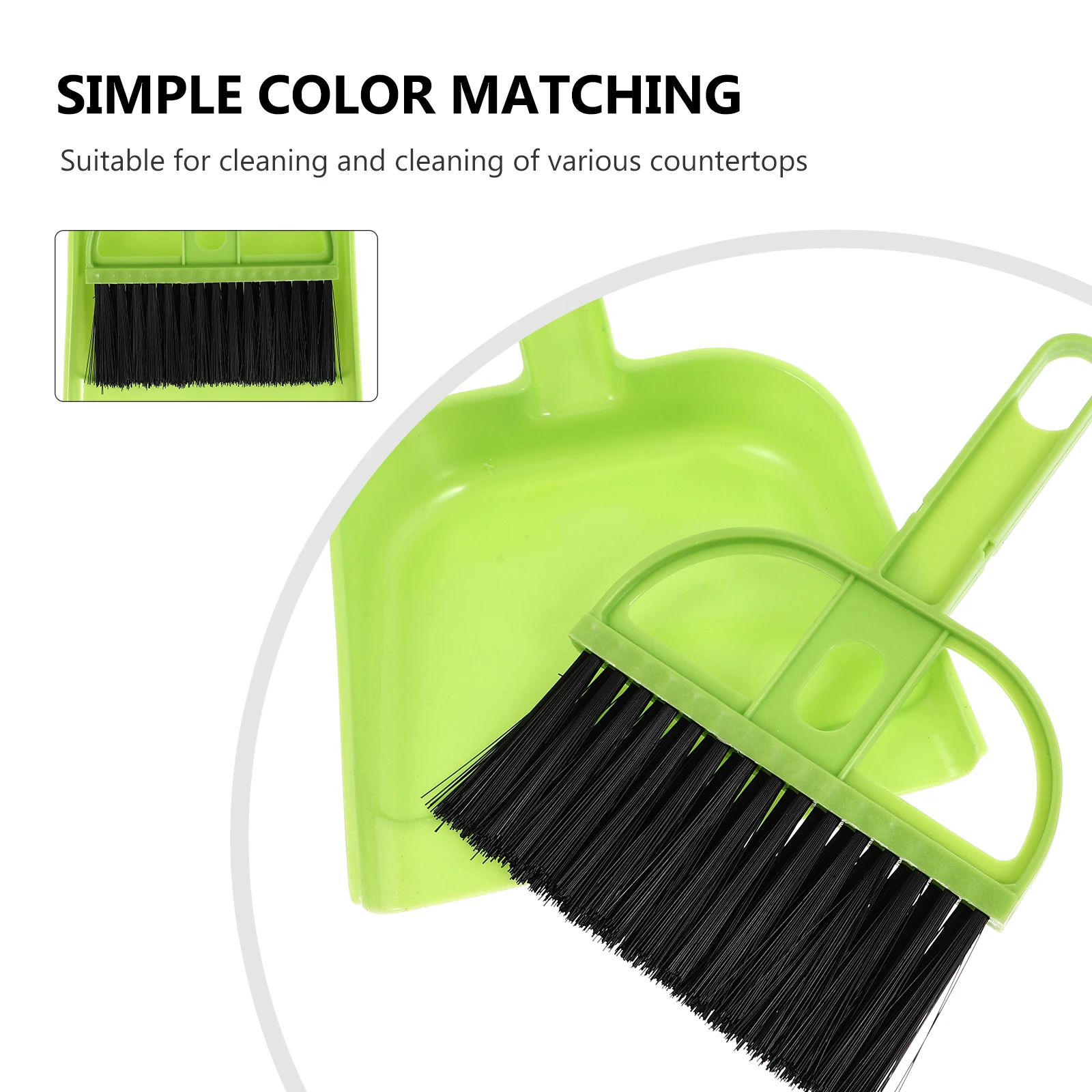 

6 Sets Cleaning Brush Kit Desktop Broom Mini Dustpan Shovel Combo Tools Hair Debris Cleaner Keyboard Window Counter