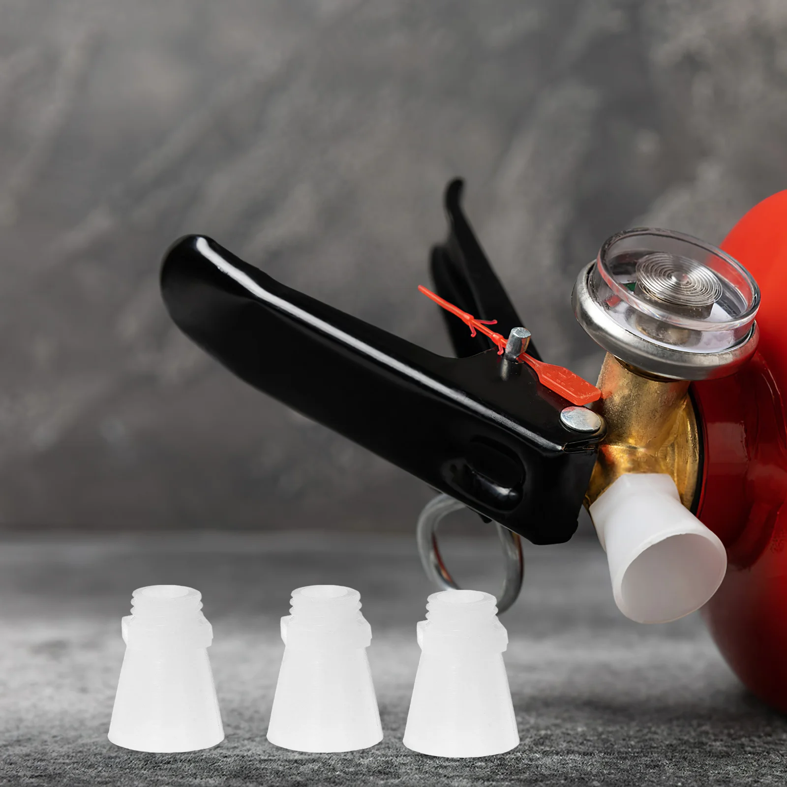50 قطعة فوهات الحريق فوهة طفاية فوهة 1 كجم البلاستيك البوق الفم البخاخ مسحوق جاف اكسسوارات استبدال أجزاء #4