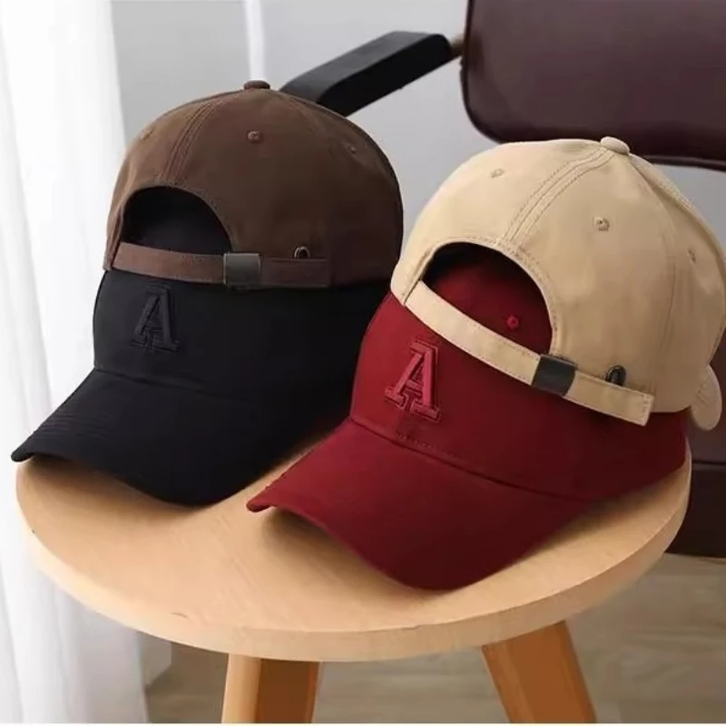 

Classic A Letter Embroidery Baseball Cap for Women Soft Top Adjustable Dad Hat Casual Outdoor Baseball Cap for Men