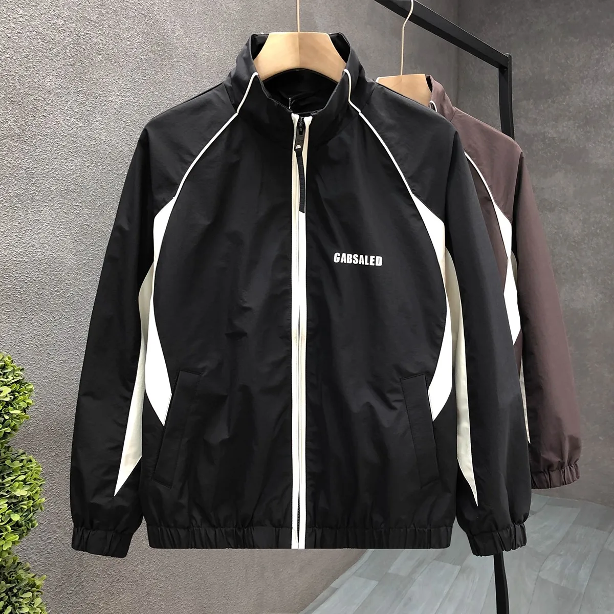 

New 2025 Men's Slim Fit Spor Jaet Stand Collar Lightweight Casual Outerwear Trendy Brand Spring Autumn Faionable irt