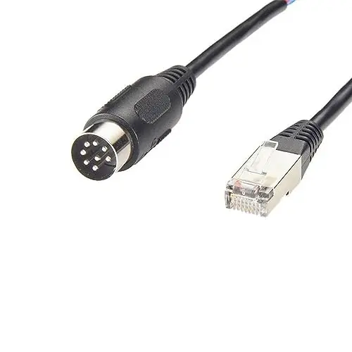 RJ45 Male Straight to 8 Pin Din Male Cable 1Meter — купить у AliExpress WW