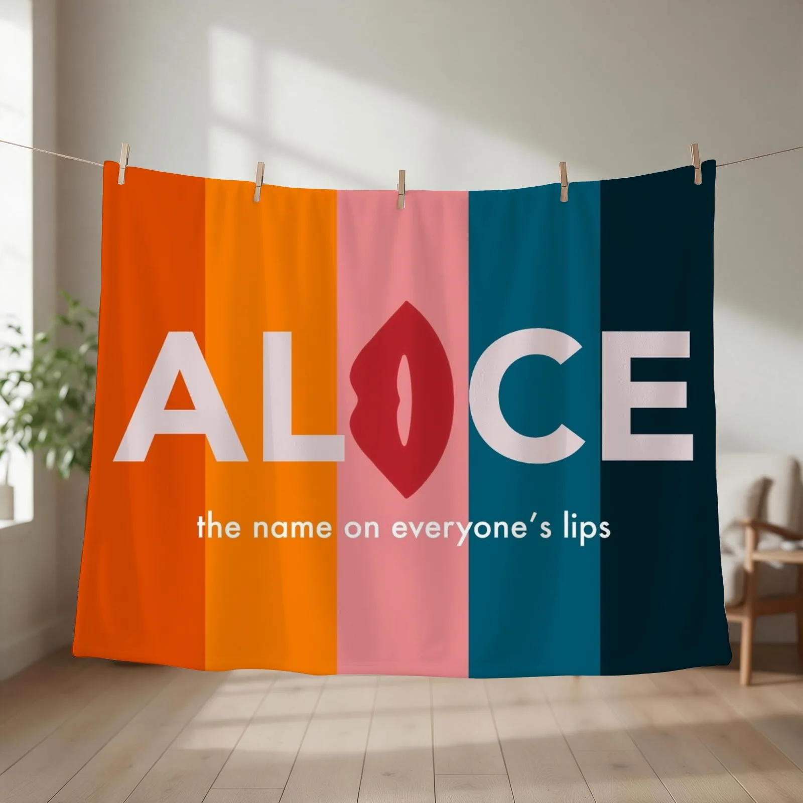 Alice Talkshow Host Cards Throw Blanket