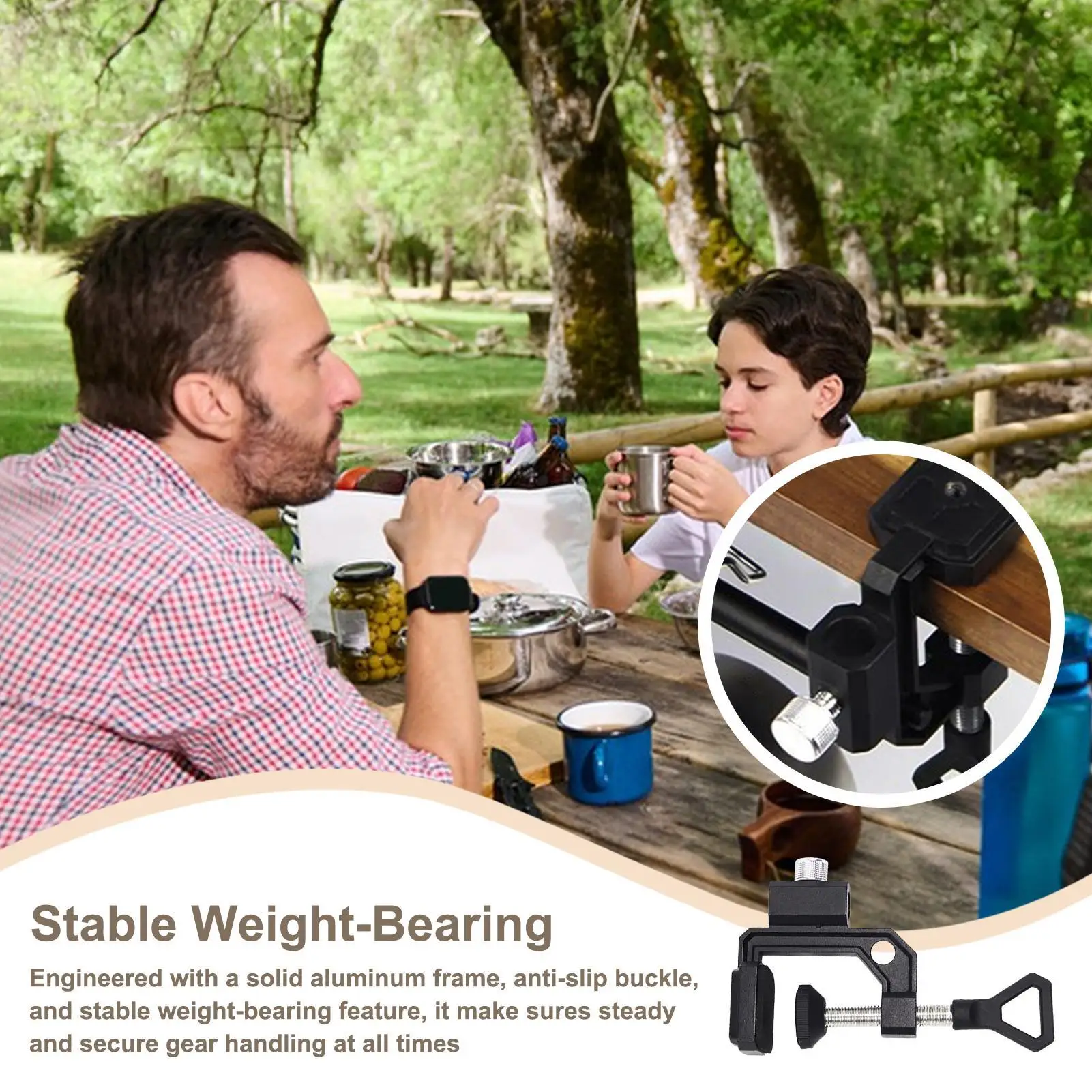 Action Camera Mount Adjustable Camera Mount Multifunctional Desktop Organizer Light Stand For Camping Picnic Work Outdoor Dorm