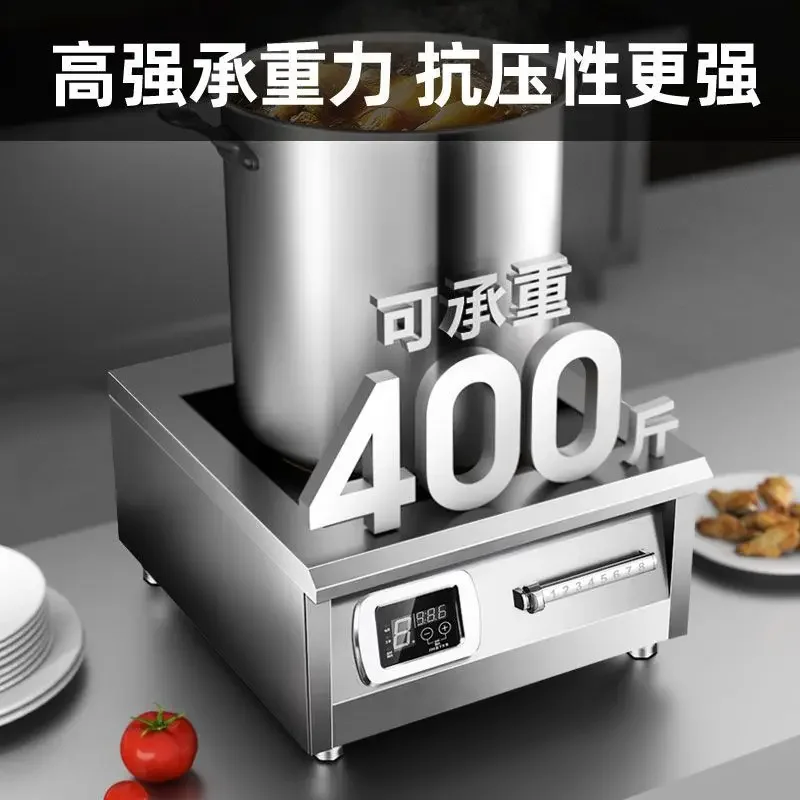 Commercial induction cooker with high power and efficient heating, very suitable for frying in commercial kitchens