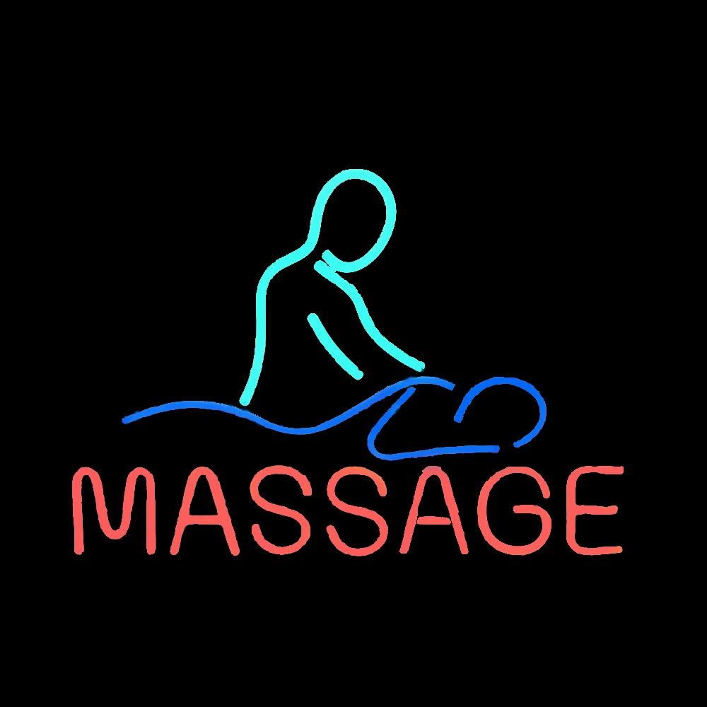 Massage Neon Sign Light Custom Handmade Real Glass Tube Store Bar Advertise Room Decor Display Lamp On Wall 14