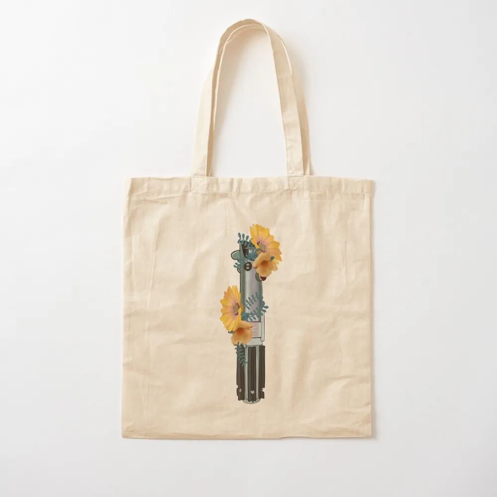 

Lightsaber sprouting yellow flowers Tote Bag female bag tote bags aesthetic great bag custom bags Canvas Tote