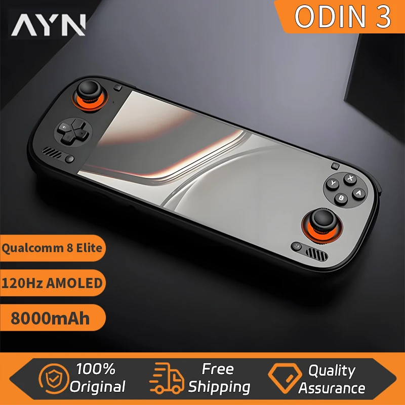 AYN Odin 3 Handheld Game Console 6'' 1080P 120Hz AMOLED Screen  With 8000mAh Hall-Effect J