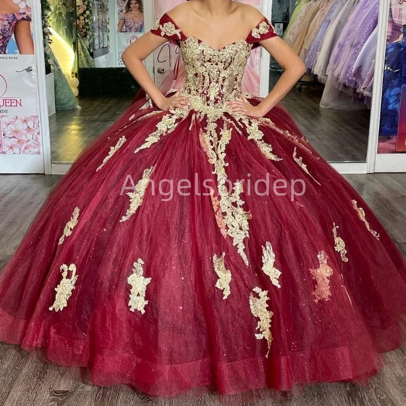 Angelsbridep-Robe de Rhbordeaux, avec appliques dorées, 2025