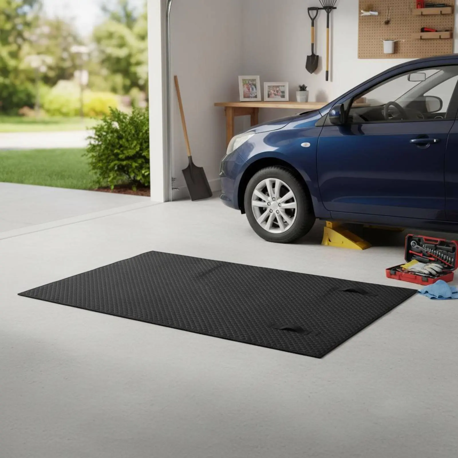 

Foldable Car Repair Mat Wipe-Clean Car Creeper Mat Portable Mechanic Creeper Double-Layer Automotive Tool Thick Cushioning