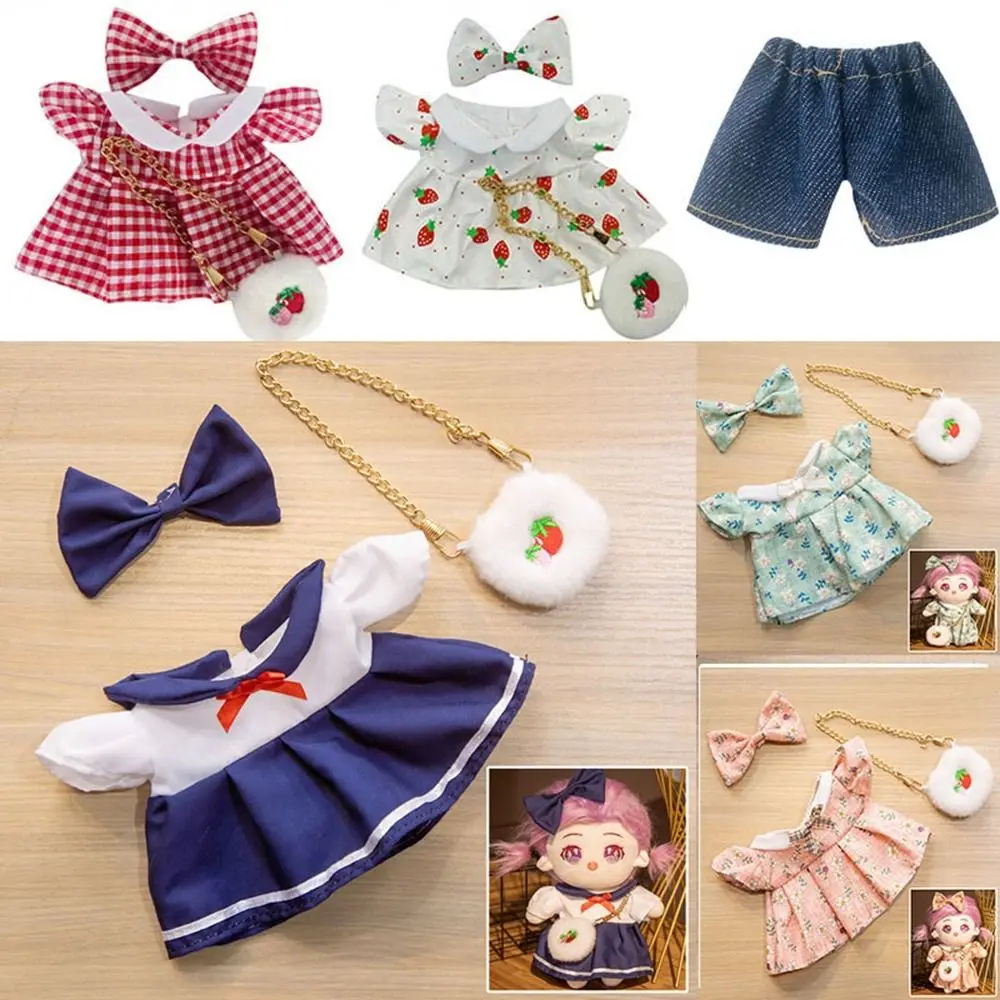 Lovely Spring Summer Dresses Dolls Accessories Cotton Doll Princess Dresses Lace with Headband Decoration for EXO Idol Dolls