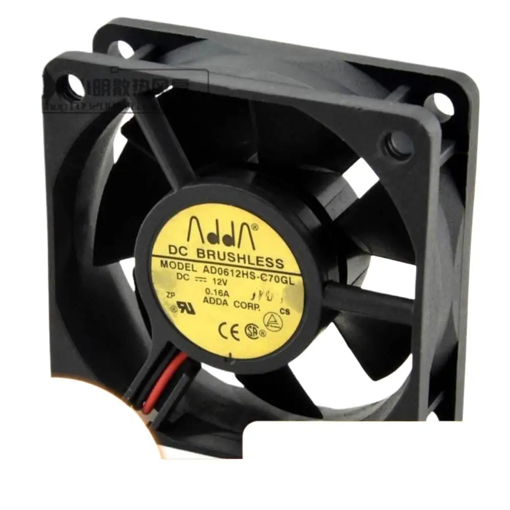 

60mm 6cm Fan for Adda AD0612HS-C70GL 6020 12V 0.16A Low Power Chassis Cooling Computers and Electronics