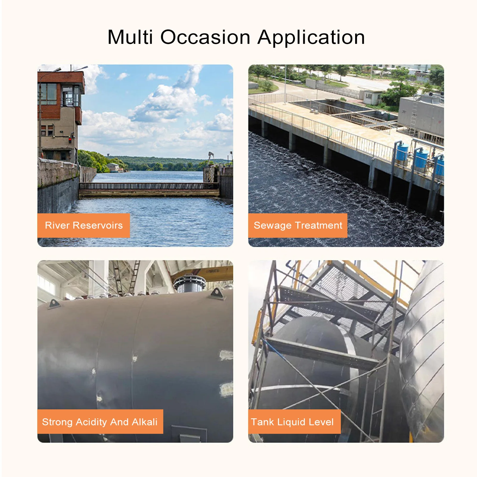 بالموجات فوق الصوتية مستوى متر 0-10 متر DC24V 4-20mA التناظرية الناتج مستوى المياه الاستشعار شاشة الكريستال السائل IP65 مقاوم للماء الذكية السائل المؤشر #6