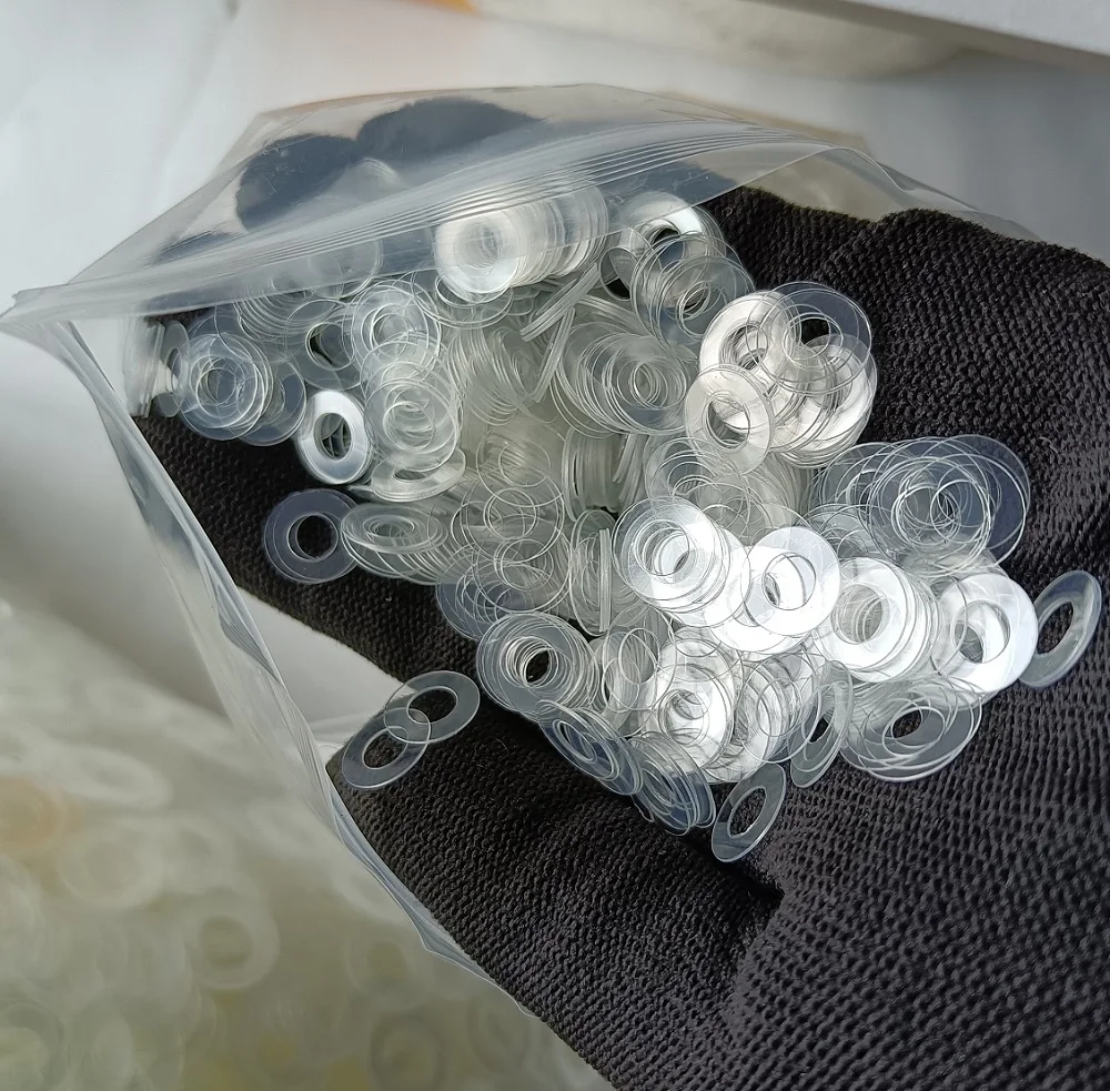 Soft Hard PVC Thin Plastic Clear Washer Shock-proof And Leak-proof Gasket Insulation Screw M2 M2.5 M3 M4 M5 M6 M8 M10 M12