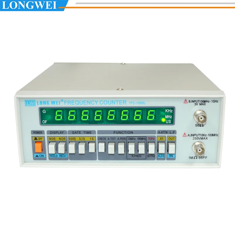 Longwei TFC-2700L أداة متعددة الوظائف عالية الدقة مع 8 شاشات LED أداة تردد مقياس التردد 10 هرتز-2.7 جيجا هرتز