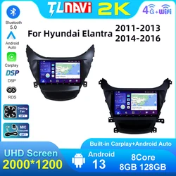 Android Auto GPS Navigation For 2011 2012 2013 2014 2015 2016 Hyundai Elantra Korean Car Radio Multimedia Stereo Player Carplay