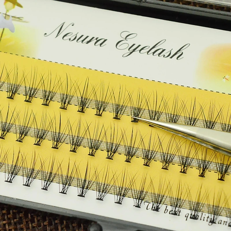 10D Eyelash Faux Mink Black Eyelash Extension, Soft Natural Grafting Eyelash, 60 Bundes, Fake Lashes, Individual Make up Cilia,