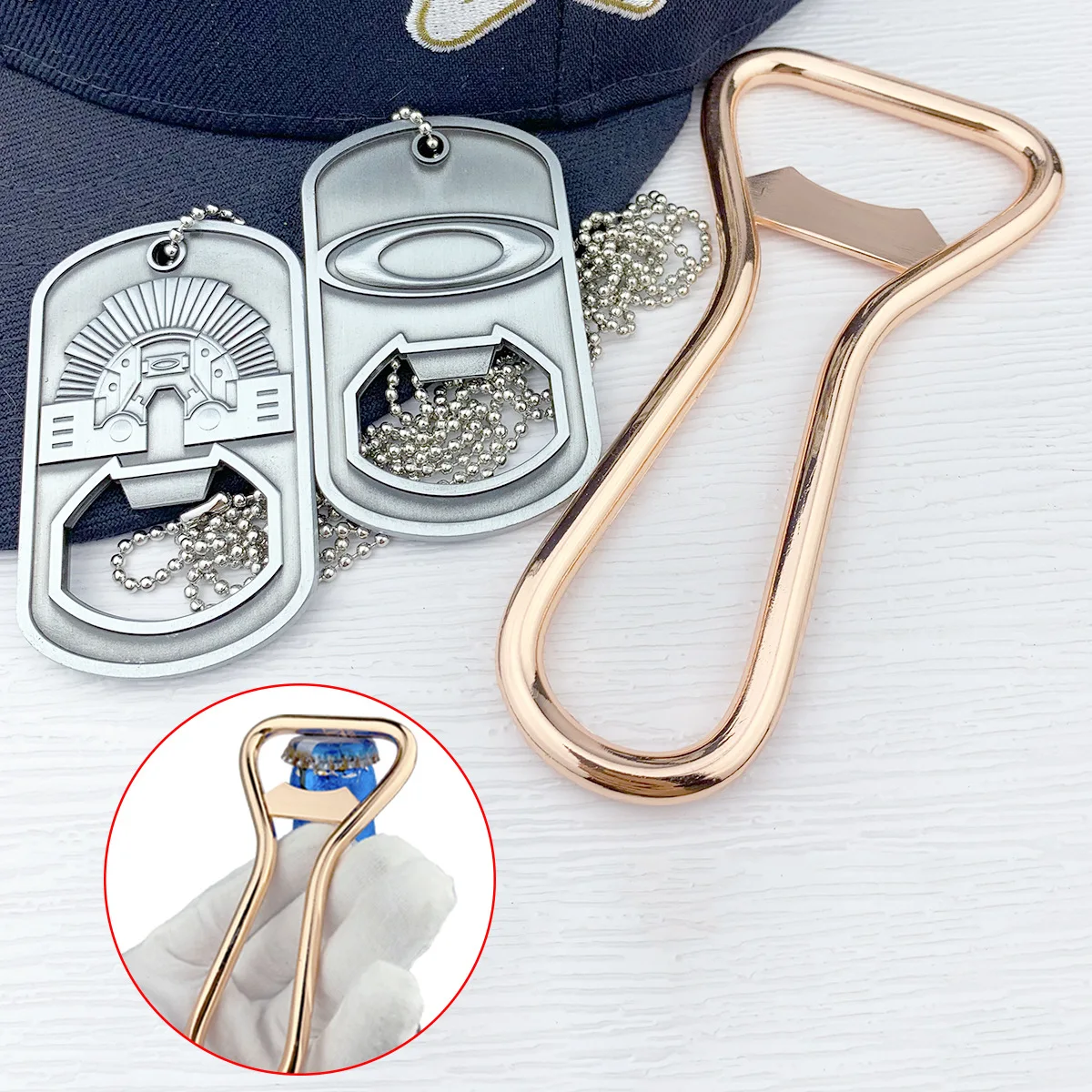 Creative Zinc Alloy Bottle Opener, Beer Soda Wine Bottle Opener Beverage Opener Advertising Promotional Gift for Business