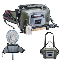 Goture IPX8 100% impermeable bolsa de aparejos de pesca con mosca ligera 840D TPU multifuncional paquete de cintura Halter bolsa de gran capacidad